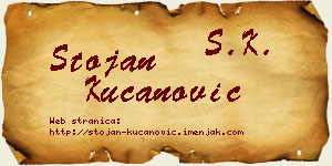 Stojan Kucanović vizit kartica